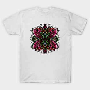 Butterfly Dragonfly tattoo style illustration T-Shirt